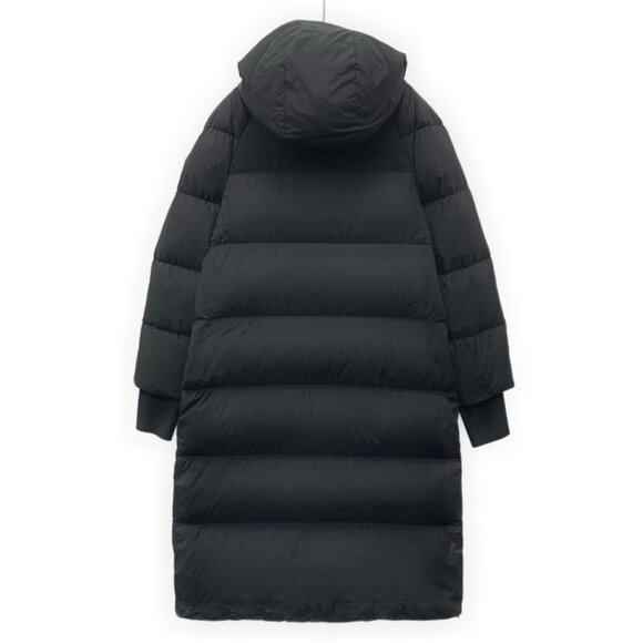 IM0162 cover-up Moncler Helotrope series Black logo patch hooded zipper long-sle - Picture 2 of 9